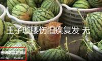 王子璇腰傷舊疾復發 無法退出新劇拍照靜養醫治