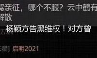 楊穎方告黑維權(quán)！對方曾發(fā)布其“婚內(nèi)越軌”等言辭