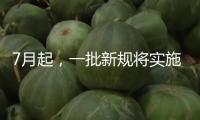 7月起，一批新規將實施